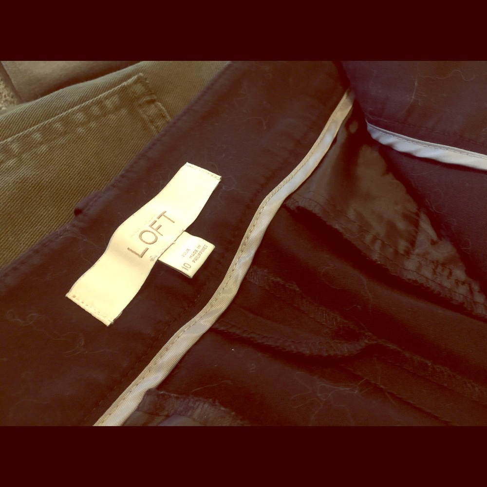 😎Black Loft pants.  Size 10 short😎